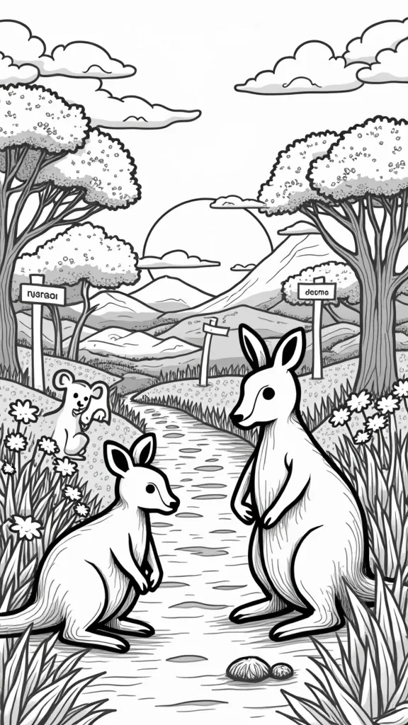 back to the outback coloring pages